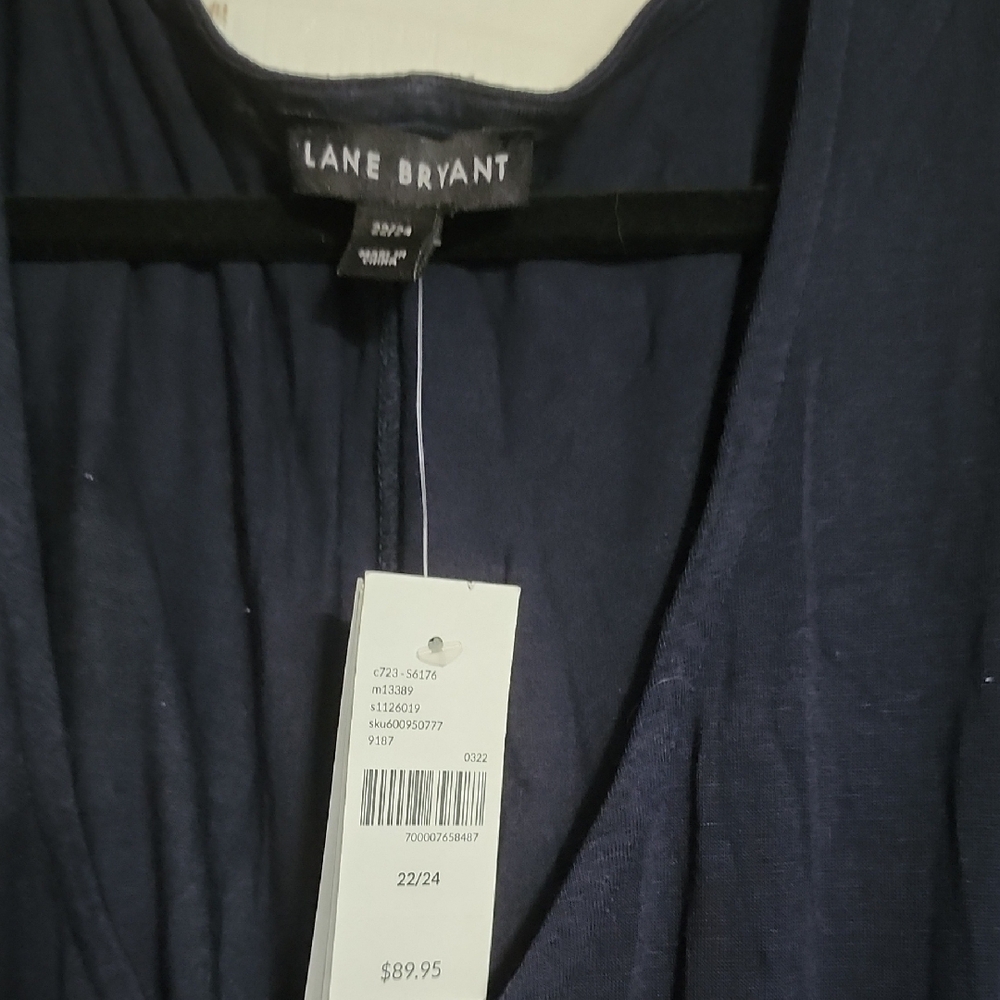 Lane Bryant Navy Blue Tie-Dye Maxi Dress NWT - Picture 2 of 6